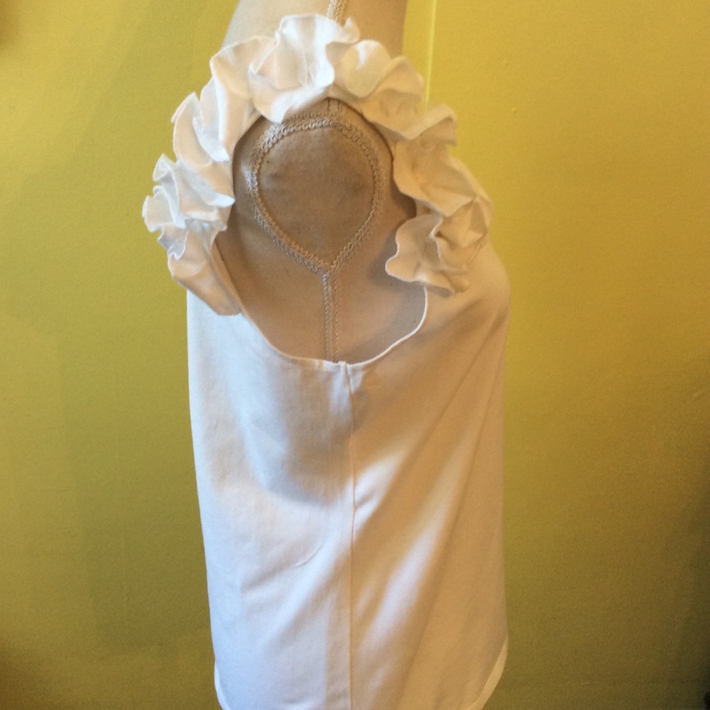 Grace Elements White Cotton Top Size L - Picture 6 of 11